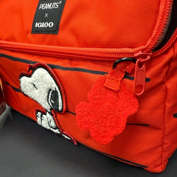 Snoopy House Lunch Bag Pail Insulated Cooler Peanuts x Igloo 16 Can NWT - Picture 7 of 12